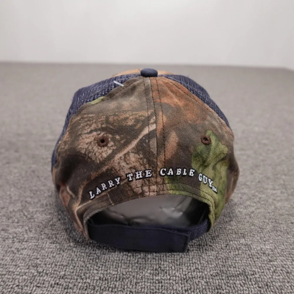 Larry The Cable Guy Git-R-Done SRI Hat Cap Strap Back Mens One Size Brown Camo